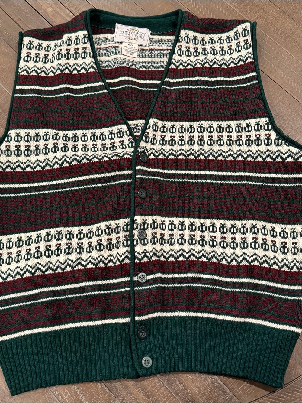 Vintage Northwest Territory Fair Isle Cardigan Sweater – M